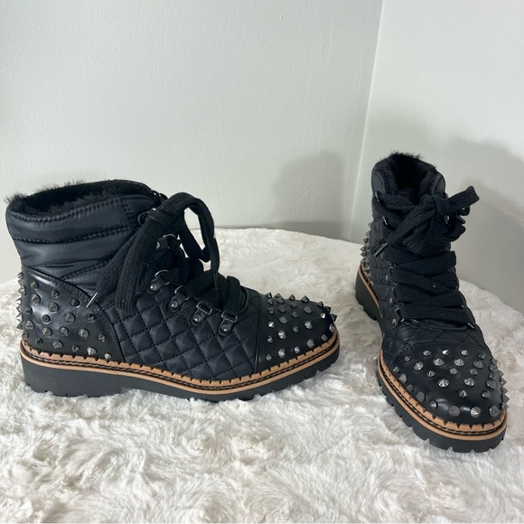 Sam Edelman Shoes - New SAM EDELMAN BREN FAUX FUR LINED SPIKED BOOT SZ 8 RETAIL $190
